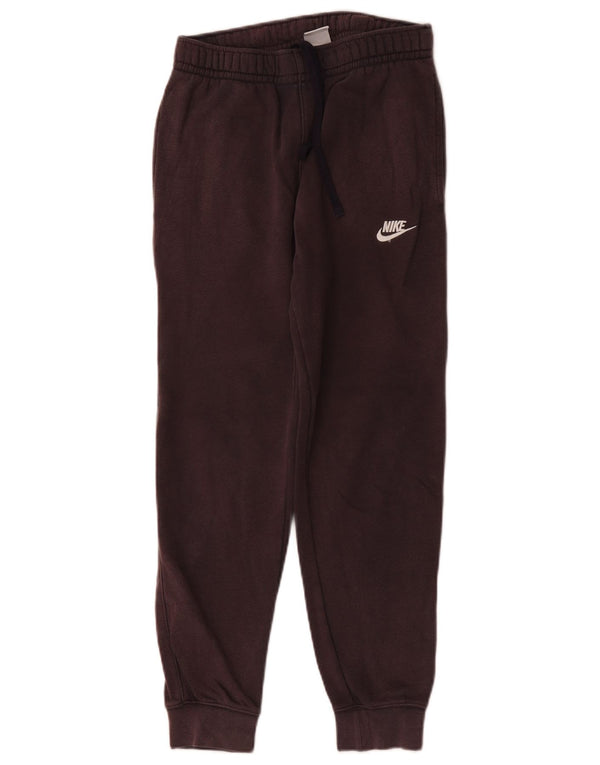 Nike Pantalon de survêtement pour femme Joggers UK 10 Small Maroon Cotton Sports