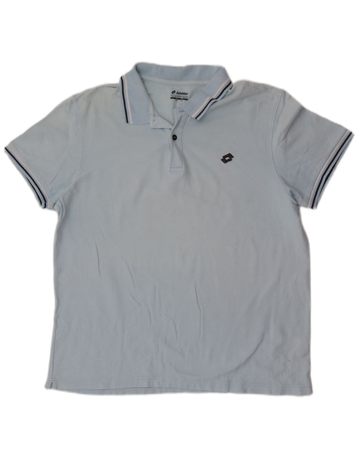 Lotto Polo Homme XL Bleu Rayé