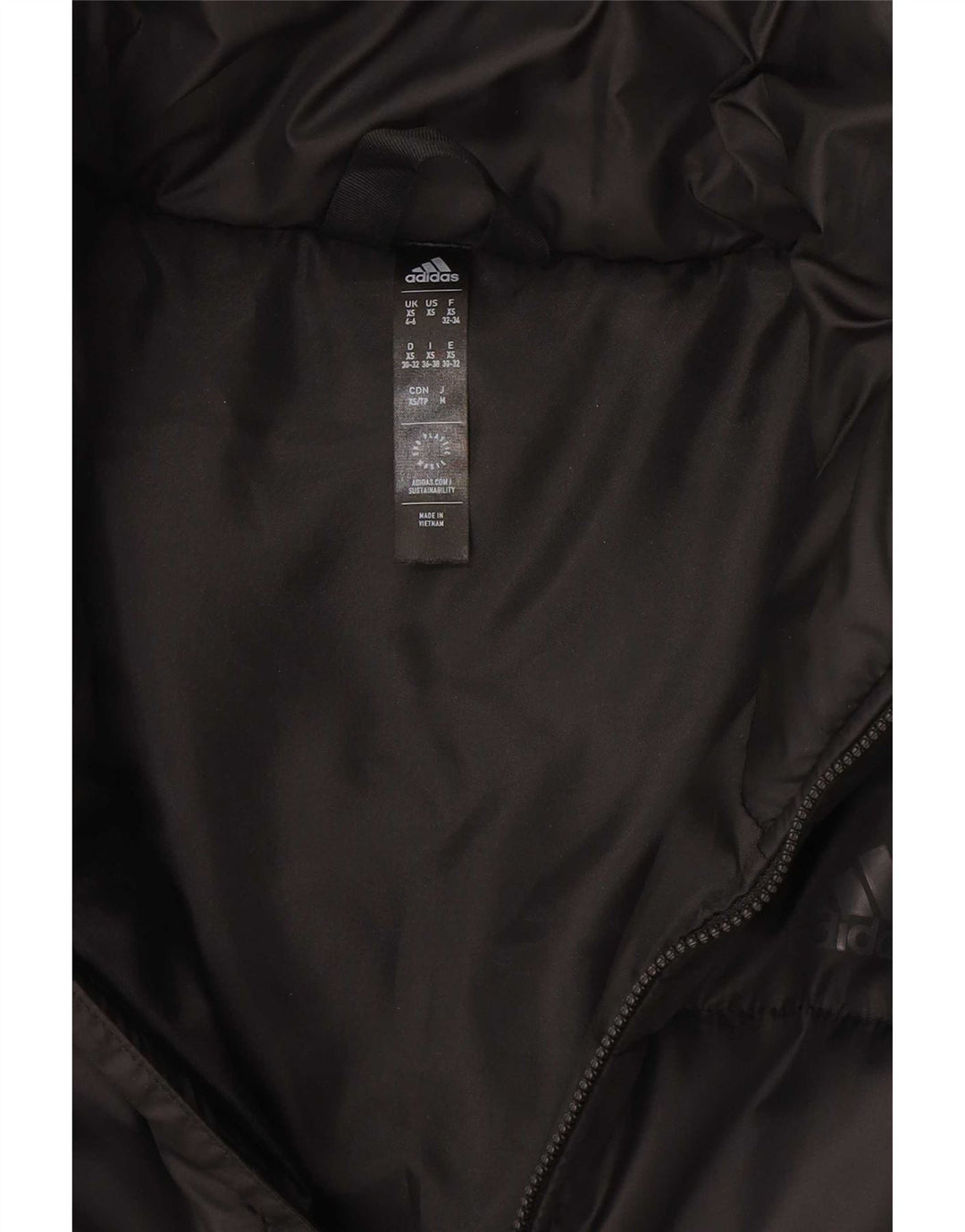 Adidas Veste courte rembourrée pour femme UK 4/6 XS Noir