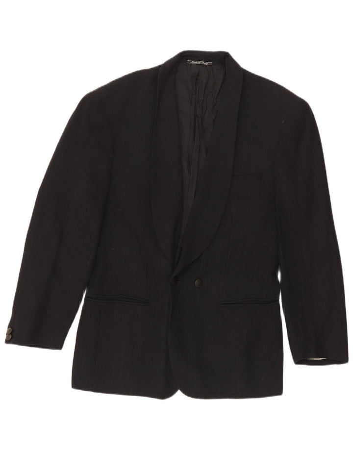 Maurizio Baldassari Veste blazer double boutonnage pour homme UK 38 Noir moyen