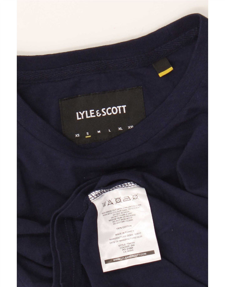 Lyle & Scott T-Shirt Homme Petit Bleu Marine Coton