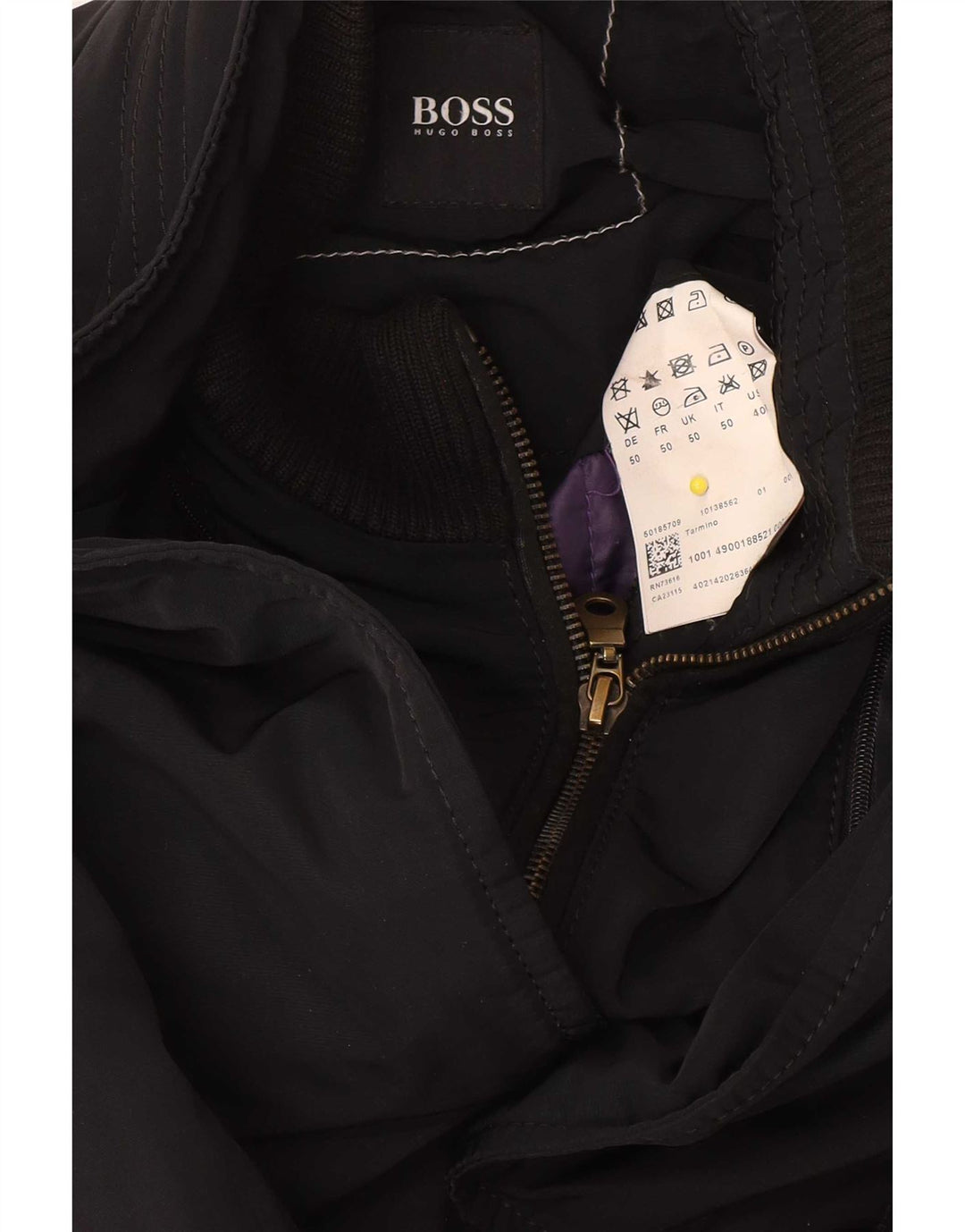 Hugo Boss Veste utilitaire pour homme EU 50 Large Noir Polyester