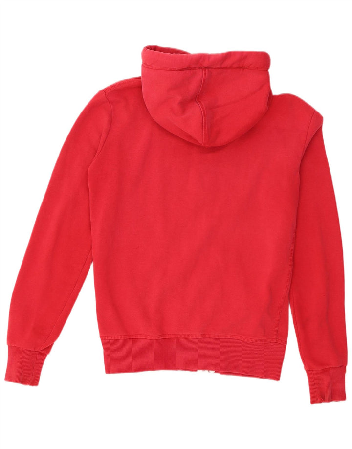 Superdry Pull à capuche zippé pour homme en coton rouge Small