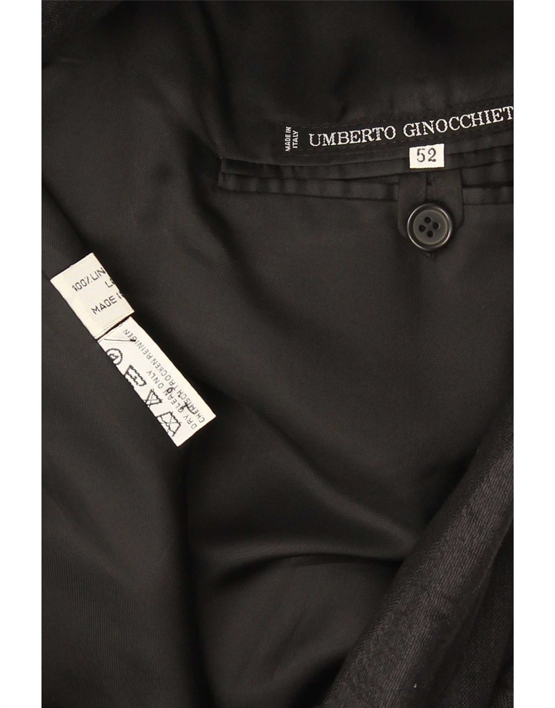 Umberto Ginocchietti Veste Blazer Double Boutonnage Homme IT 52 XL Noir