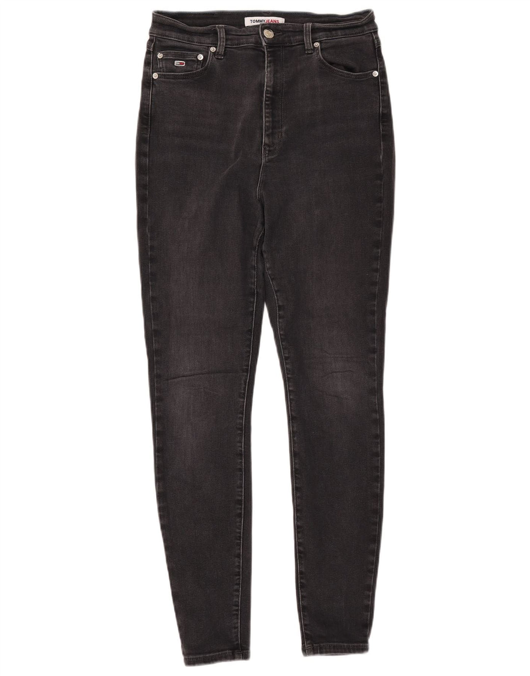 TOMMY HILFIGER Jean Super Skinny Melany Taille Haute Femme W30 L30 Noir