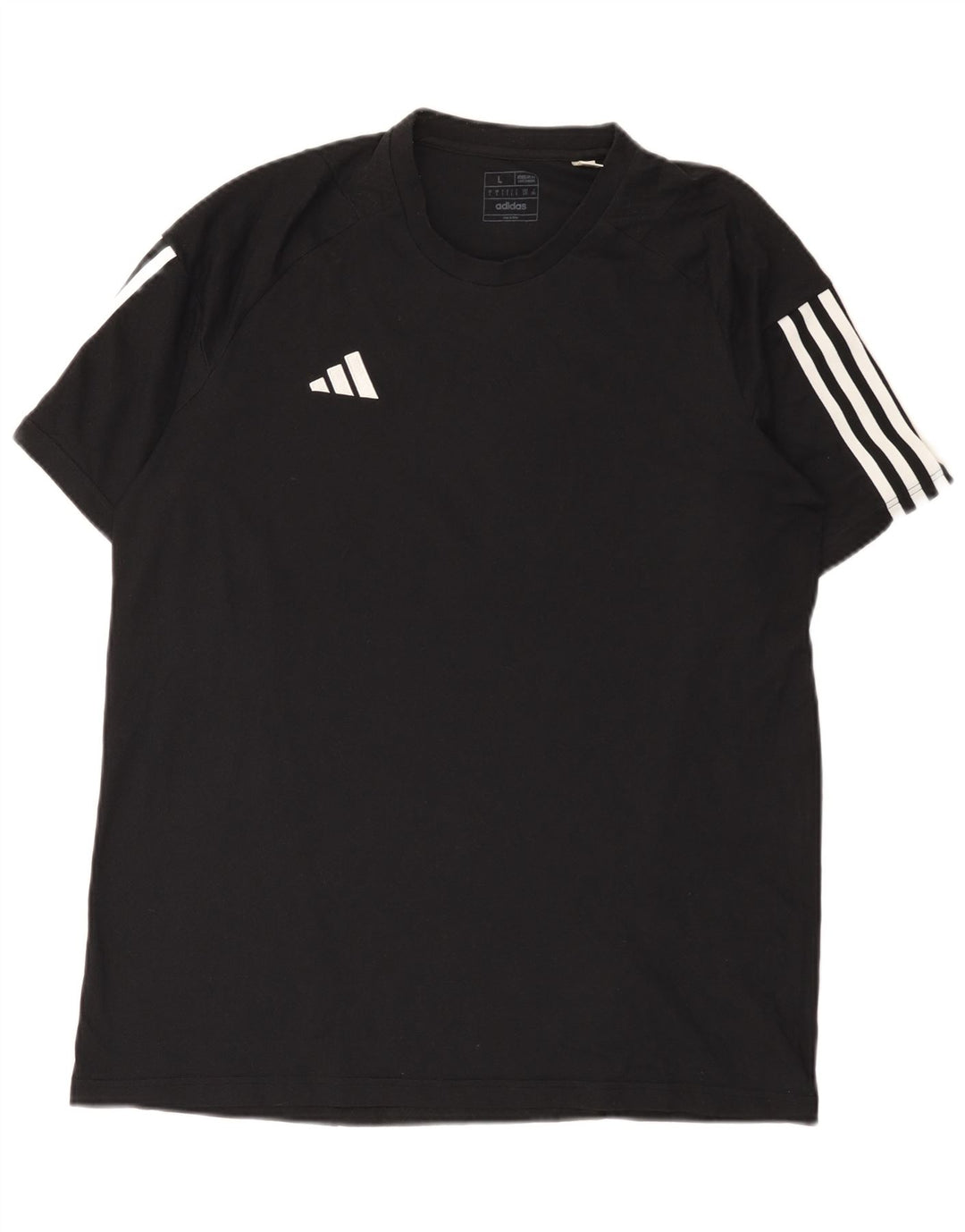 Adidas T-shirt coupe classique pour hommes, grand, en coton noir