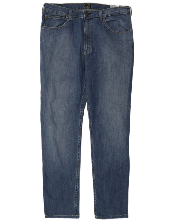 Lee Jean Droit Brooklyn Homme W36 L32 Bleu Coton