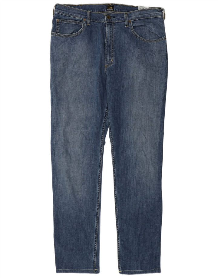 Lee Jean Droit Brooklyn Homme W36 L32 Bleu Coton