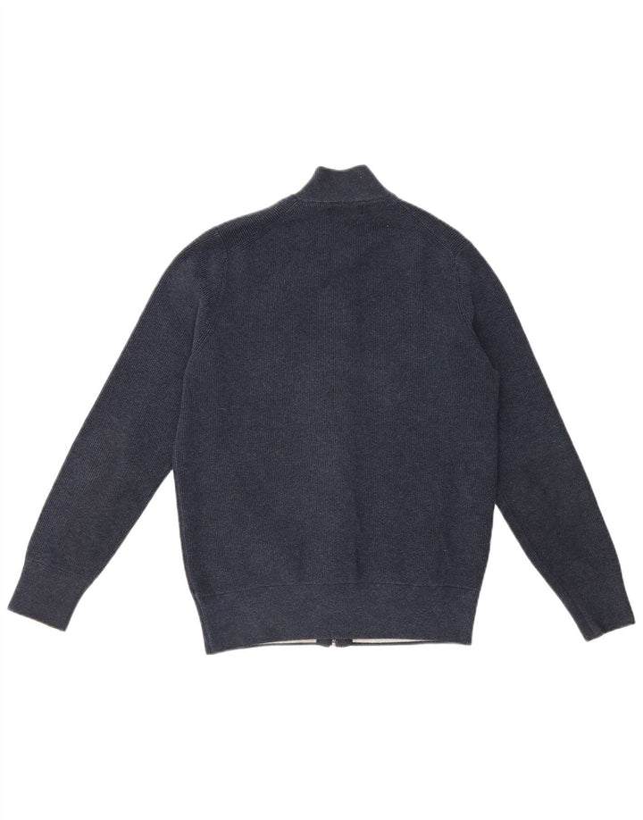 Marks & Spencer Pull Cardigan Homme Bleu Marine Moyen Polyester