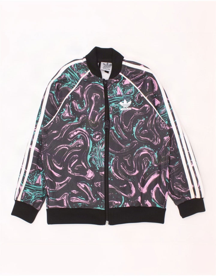 Adidas Veste de survêtement à motif abstrait pour fille 2-3 ans Multicolore