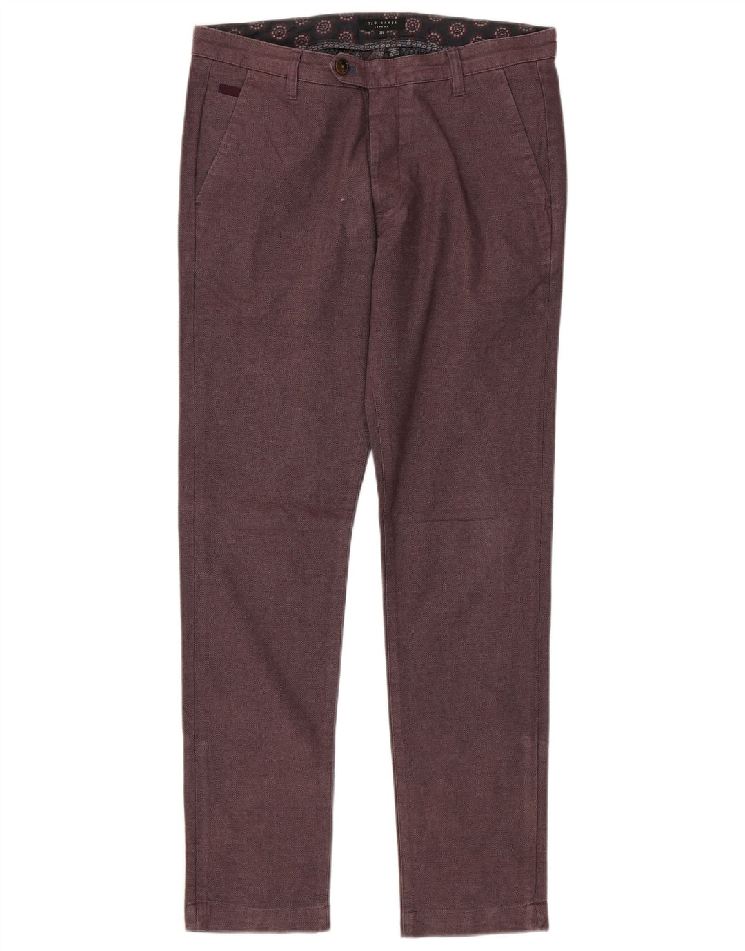 Ted Baker Pantalon de costume slim pour homme W32 L32 Marron Coton