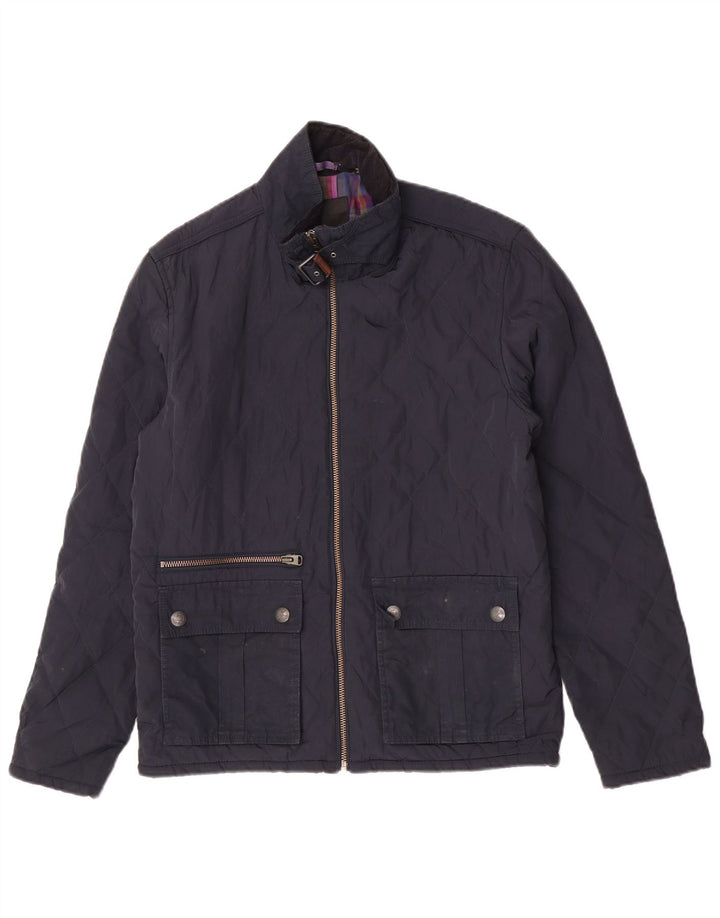 Ted Baker Veste matelassée pour homme Taille 4 Large Bleu marine Polyester