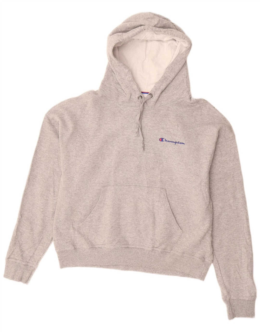 CHAMPION Pull à capuche surdimensionné pour femme UK 10 Petit Gris