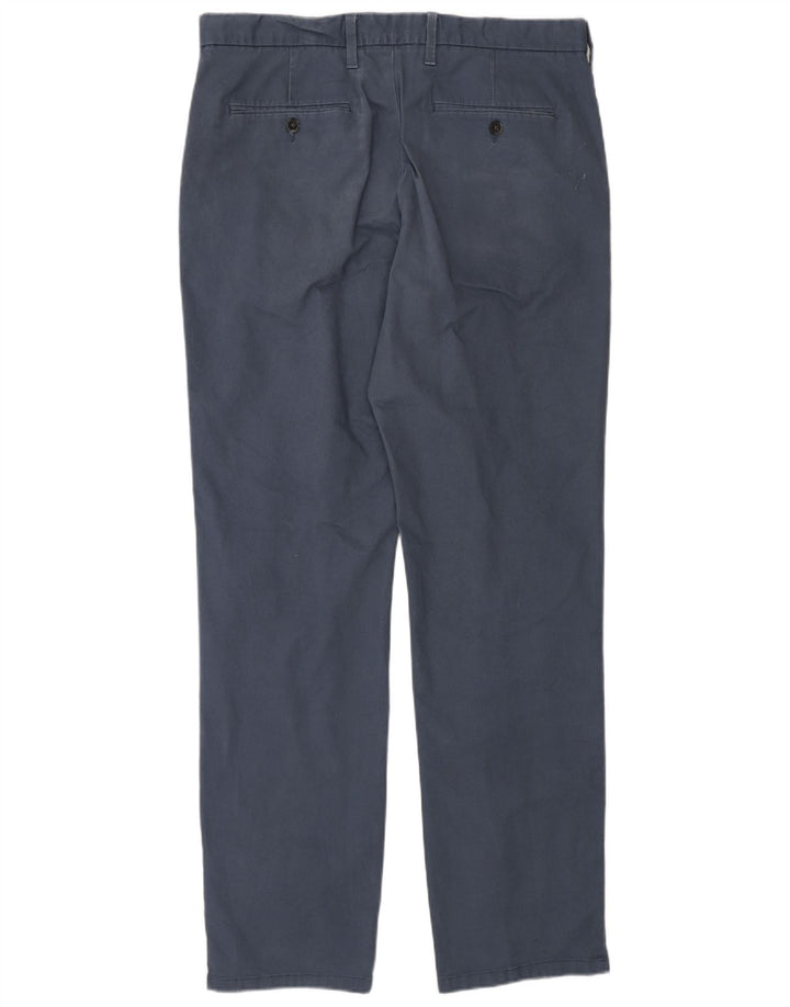 Marks & Spencer Pantalon Chino Coupe Regular Homme W34 L32 Bleu Coton