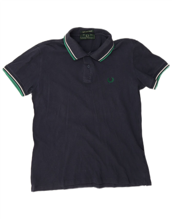 Fred Perry Polo Léger et Stretch Homme Bleu Marine Moyen Coton