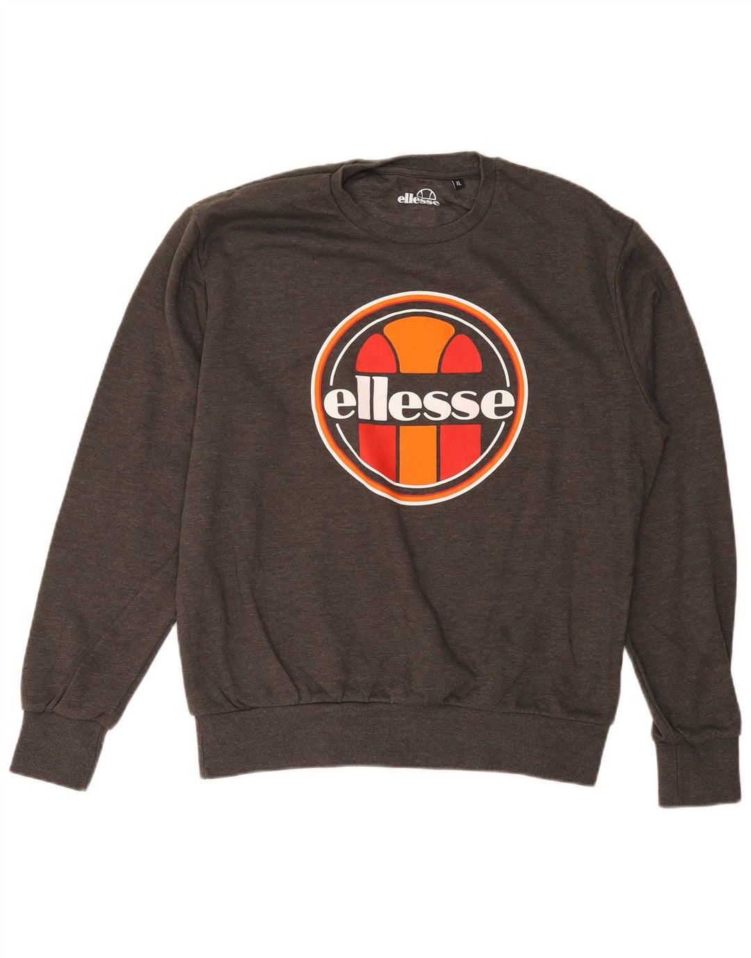 ELLESSE Sweat-Shirt Graphique Homme XL Gris Coton