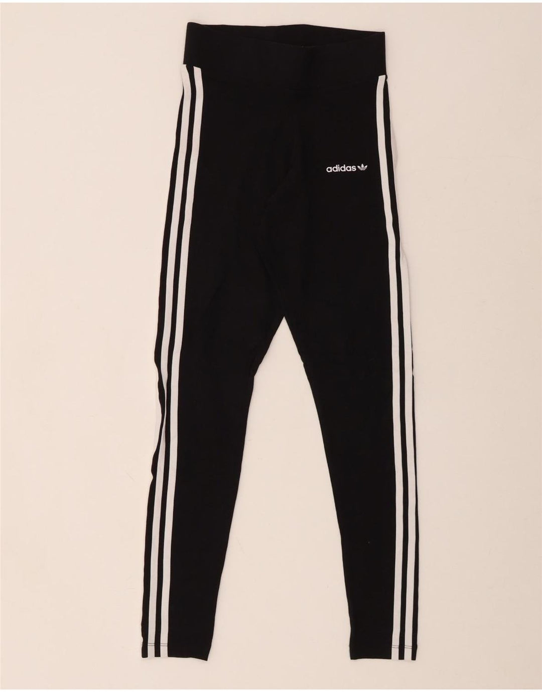 ADIDAS Leggings Femme UK 6 XS Noir Coton