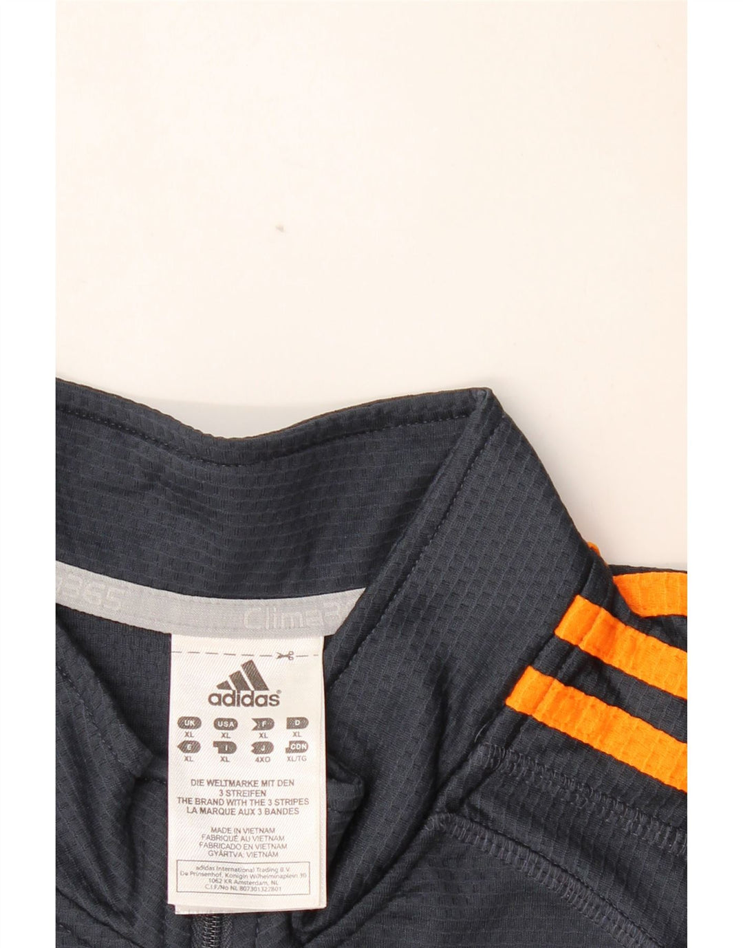 ADIDAS Clima 365 Pull à col zippé pour homme Bleu marine XL