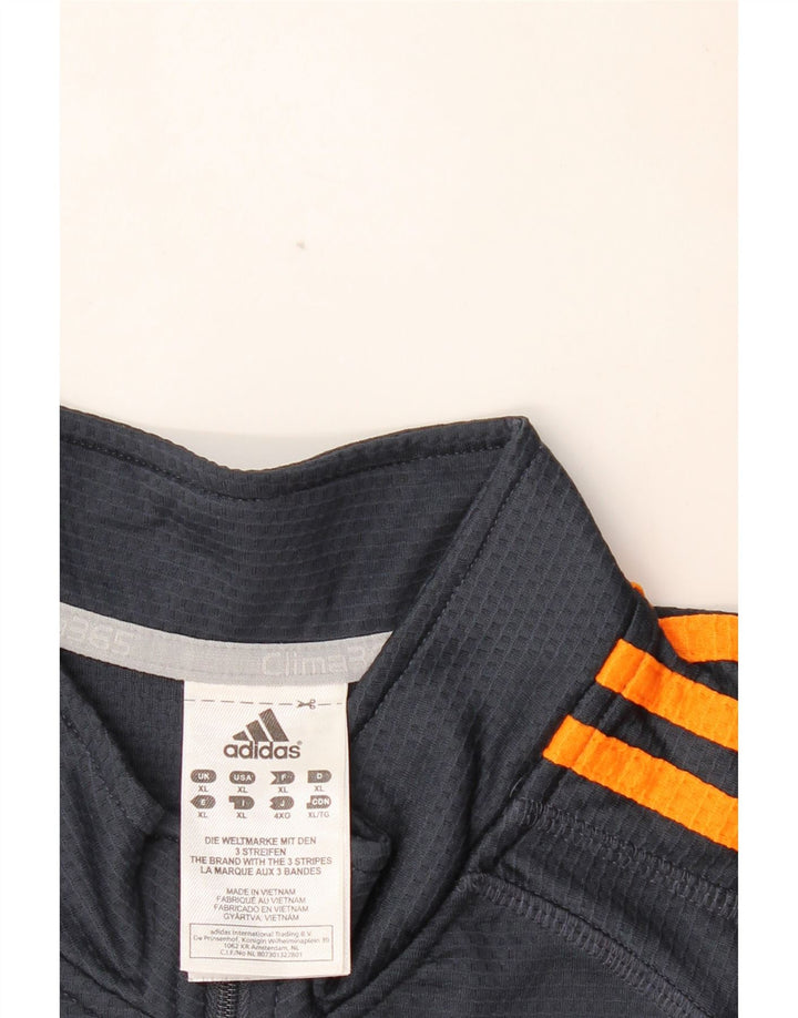 ADIDAS Clima 365 Pull à col zippé pour homme Bleu marine XL