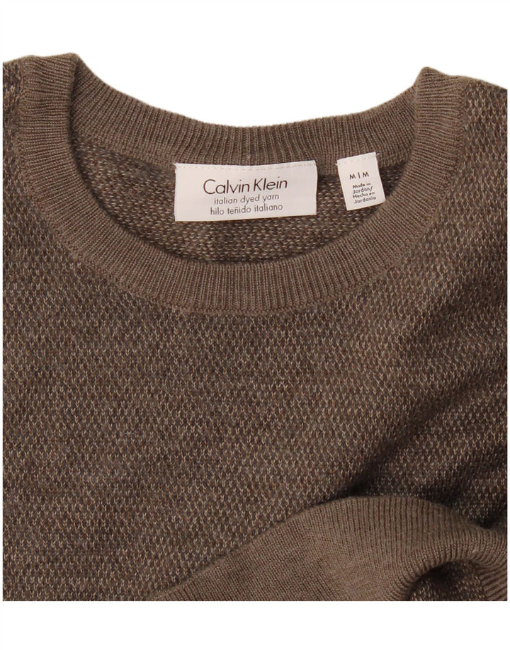 Calvin Klein Pull à col rond pour homme Gris moyen
