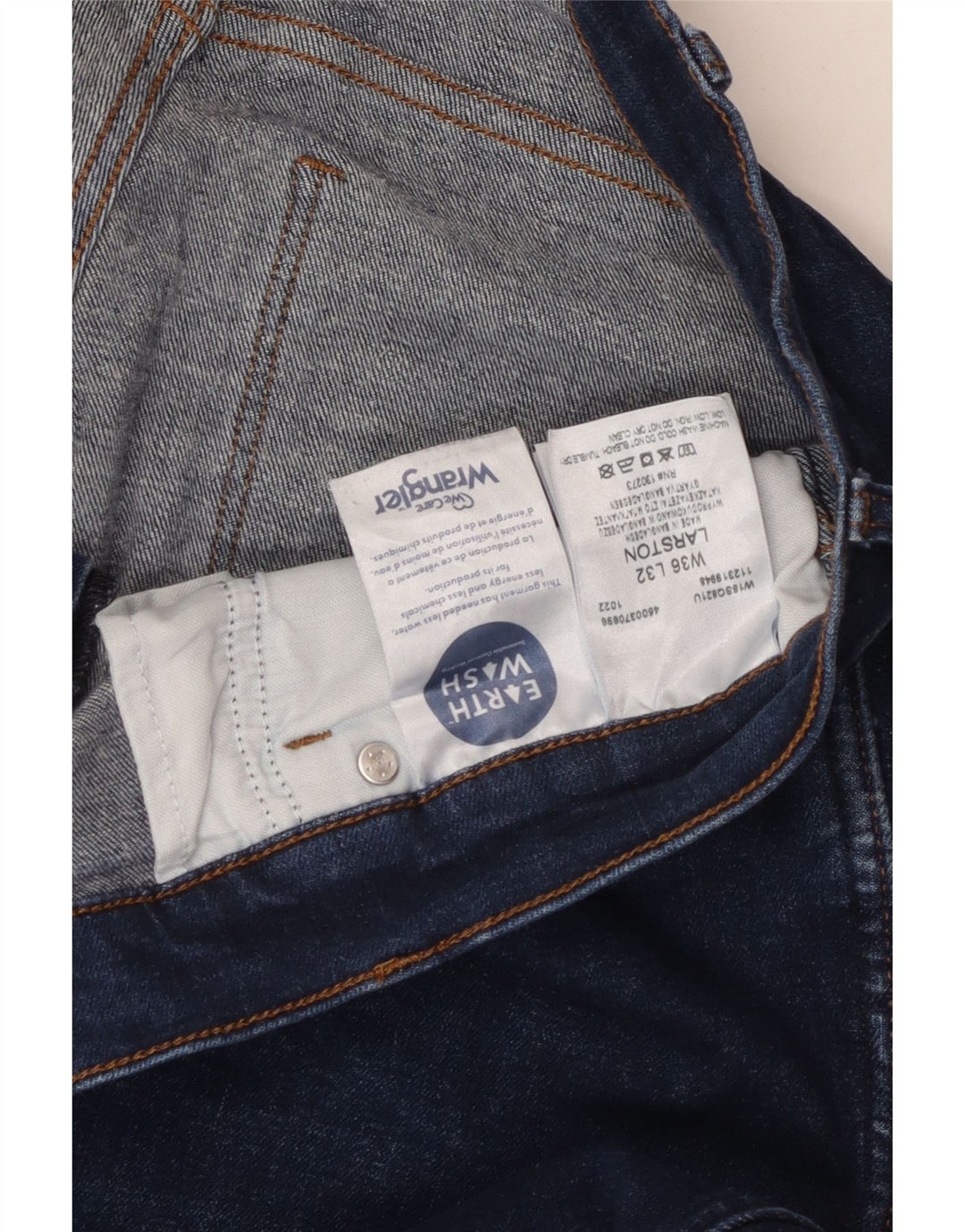 Wrangler Jean Larston Slim Homme W36 L32 Bleu