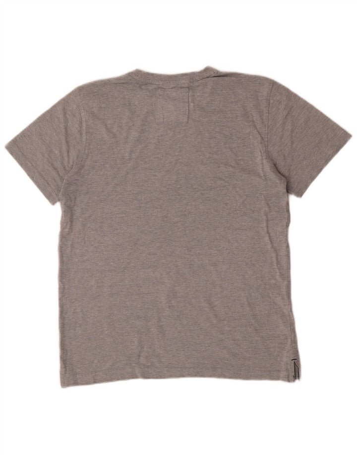 Crew Clothing T-Shirt Homme Petit Gris Coton