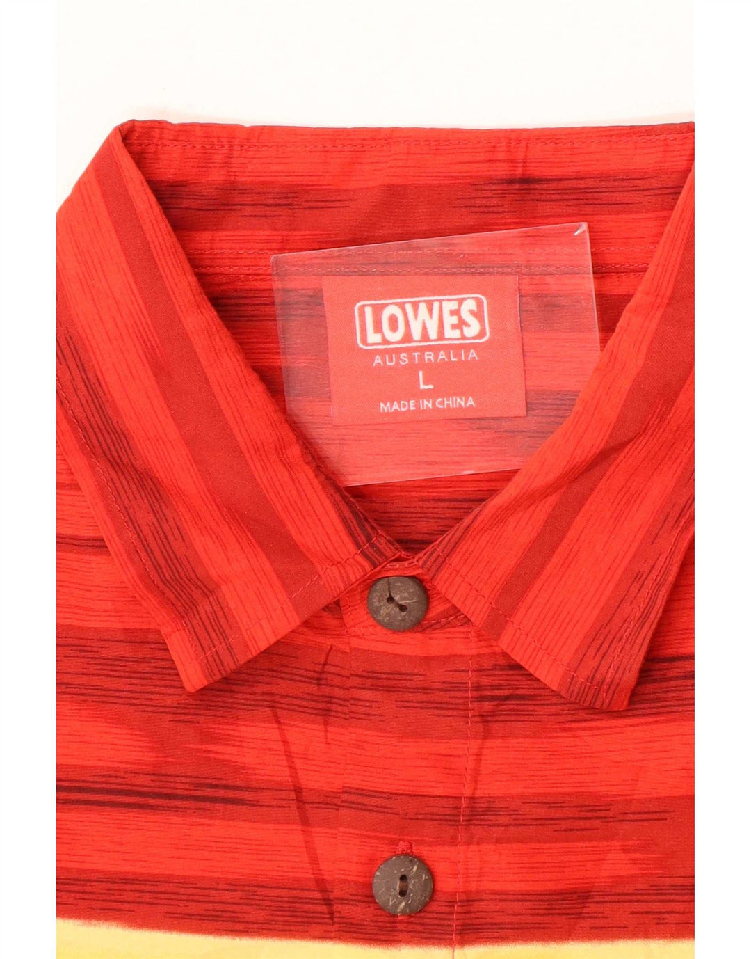 Lowes Chemise à manches courtes pour homme Grand rouge floral en polyester hawaïen