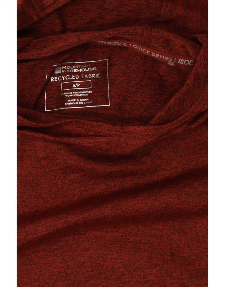 Mountain Warehouse Haut à capuche à manches longues pour homme en polyester moucheté rouge