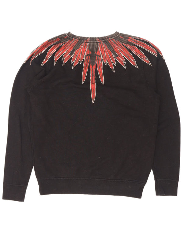 Marcelo Burlon Sweat-shirt à motif abstrait pour homme XS Noir Coton