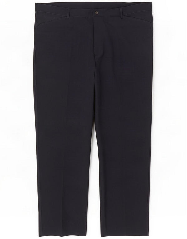 Farah Pantalon décontracté coupe classique pour homme W48 L31 Bleu marine Polyester