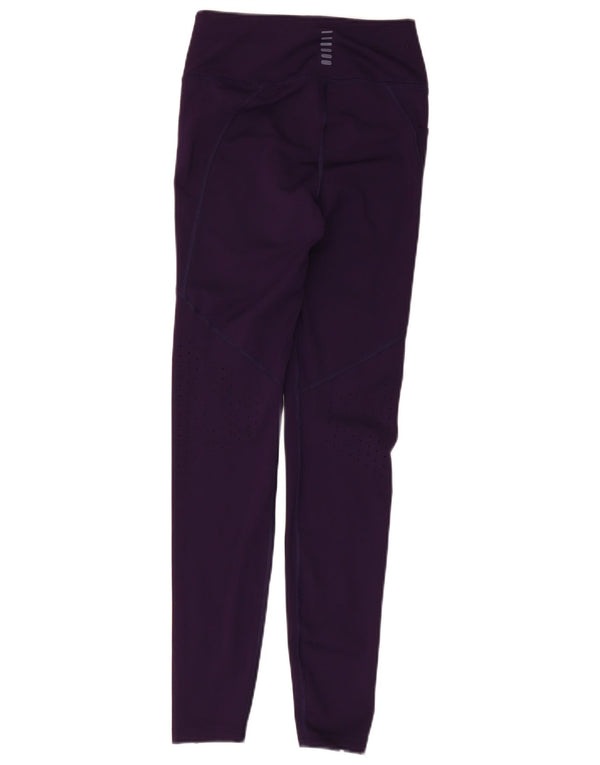 Under Armour Leggings Femme UK 4 XS Violet Polyester