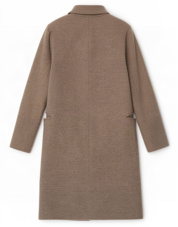 Oasis Manteau Femme UK 8 Petite Laine Grise