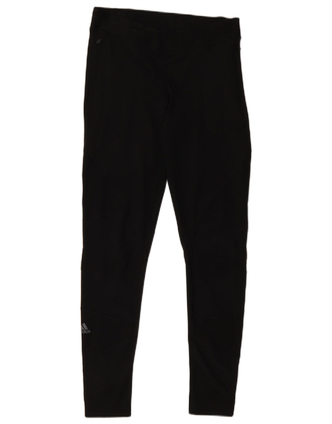 Adidas Leggings Femme UK 12/14 Moyen Noir Polyester