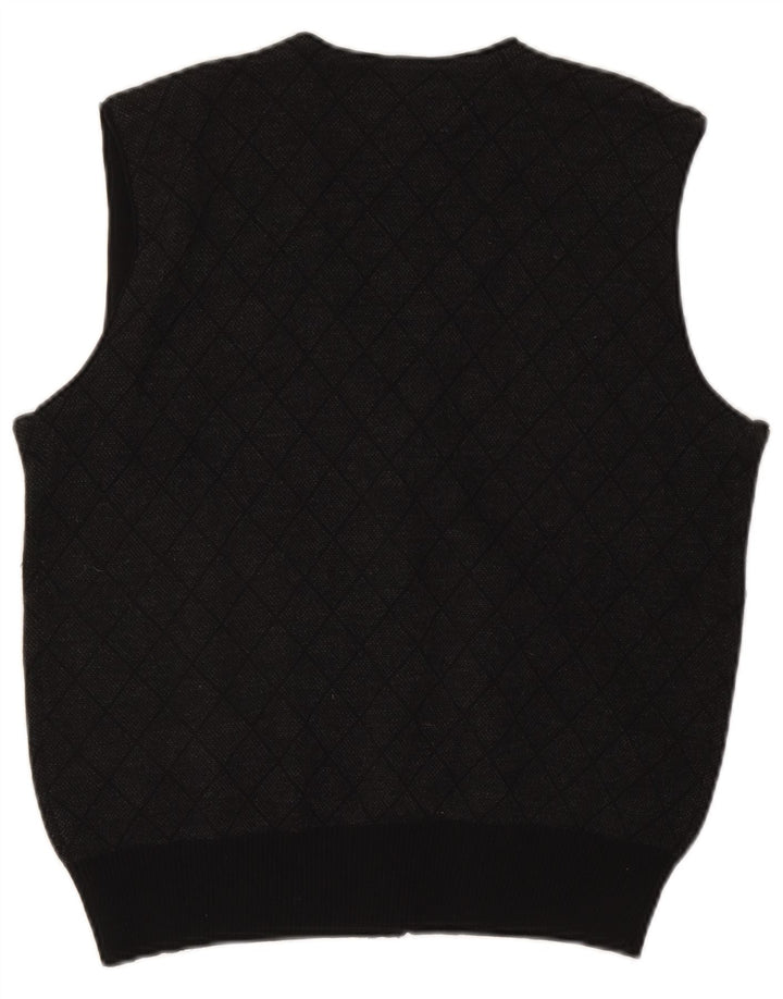 Paul & Shark Pull Cardigan sans Manches Homme Petit Gris Argyle/Diamant