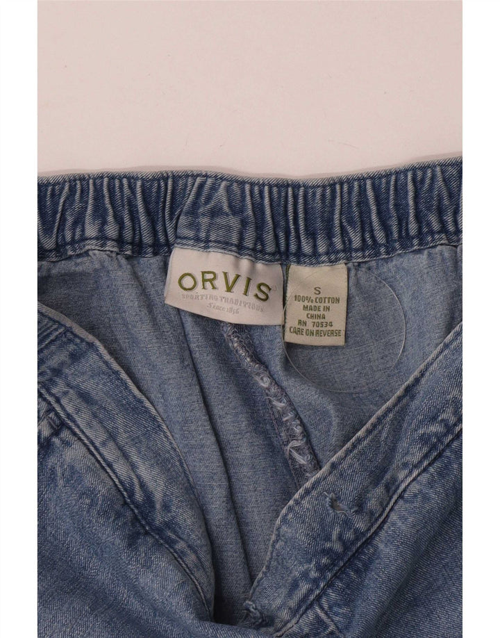 Orvis Jean droit régulier pour femme Petit W32 L25 Bleu Coton