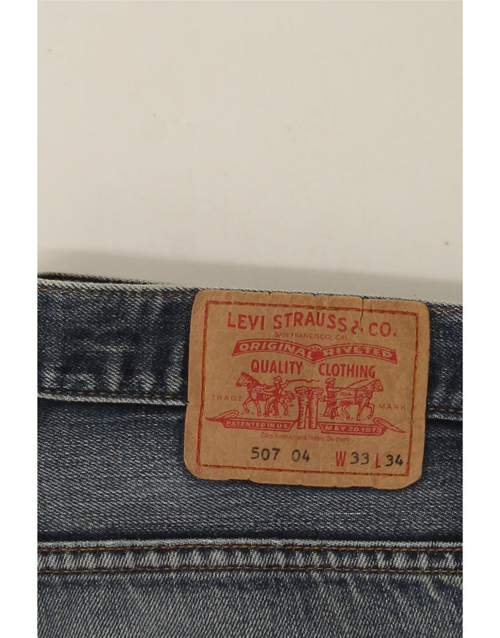 LEVI'S Short en Jean 507 W33 Homme Bleu Moyen Coton