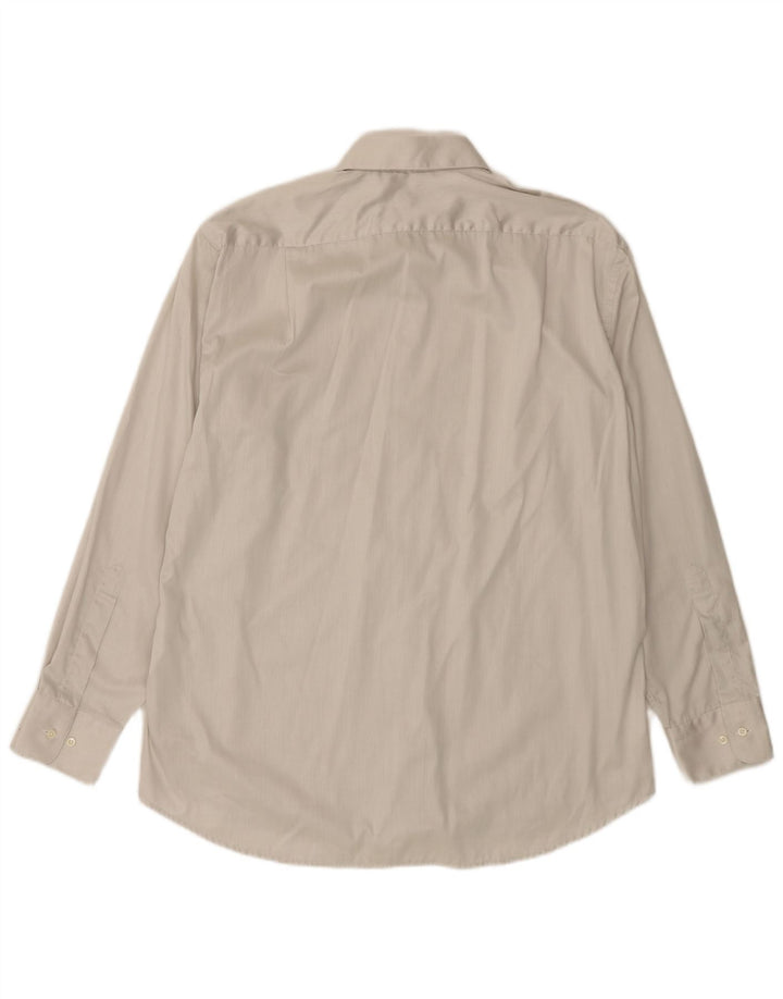 HUGO BOSS Chemise homme Taille 43 17 XL Off White Pinstripe