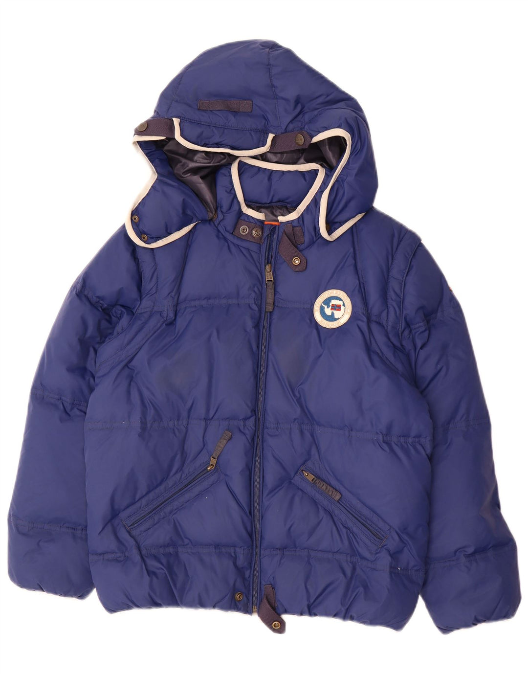 NAPAPIJRI Doudoune à capuche garçon 13-14 ans Bleu Marine Polyamide