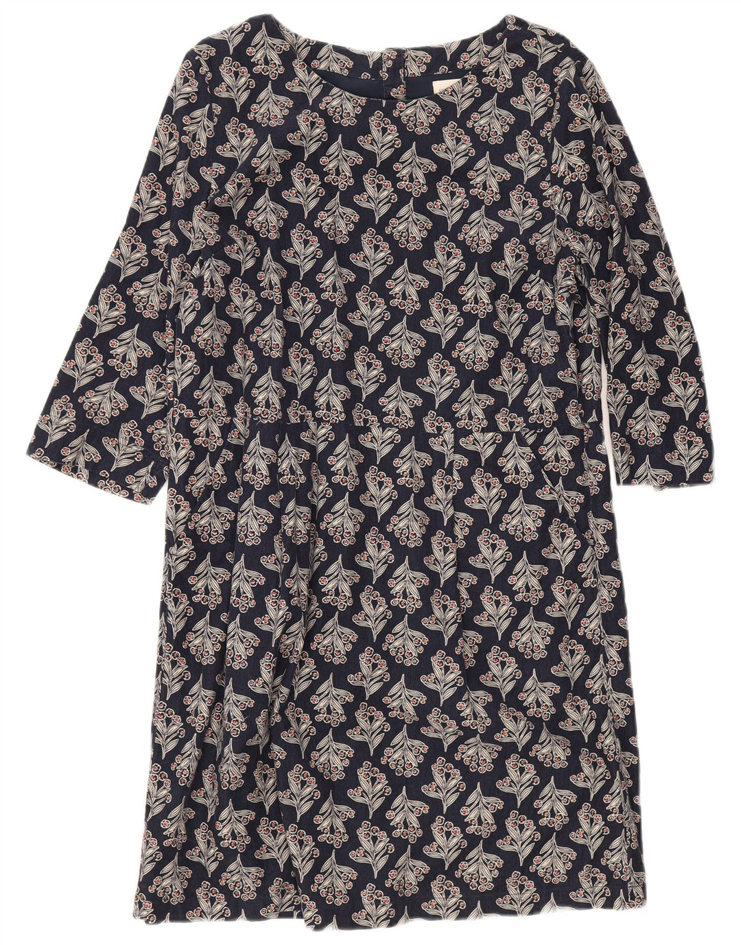 Seasalt Cornwall Robe droite pour femme UK 12 Bleu marine moyen floral
