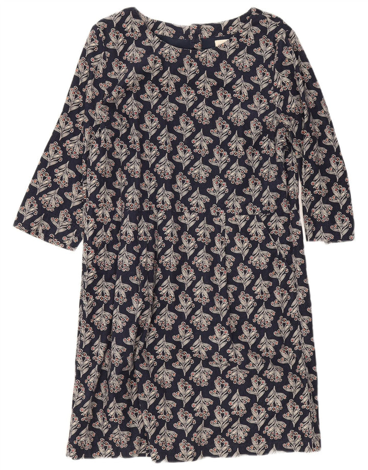 Seasalt Cornwall Robe droite pour femme UK 12 Bleu marine moyen floral