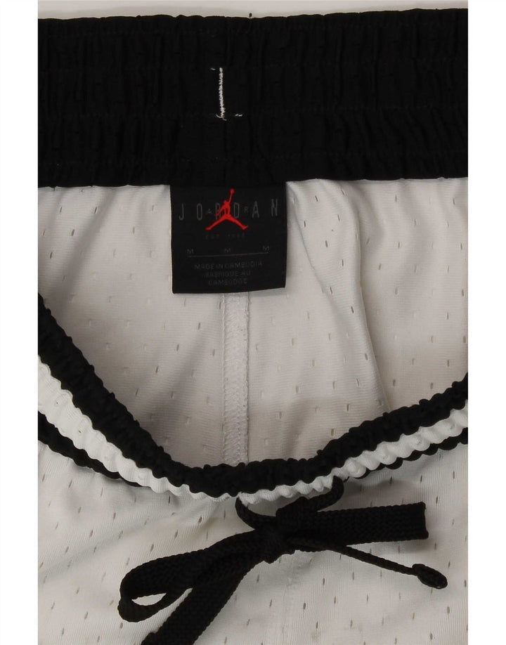 Jordan Short de sport Dri Fit Graphic pour homme en polyester color block blanc moyen