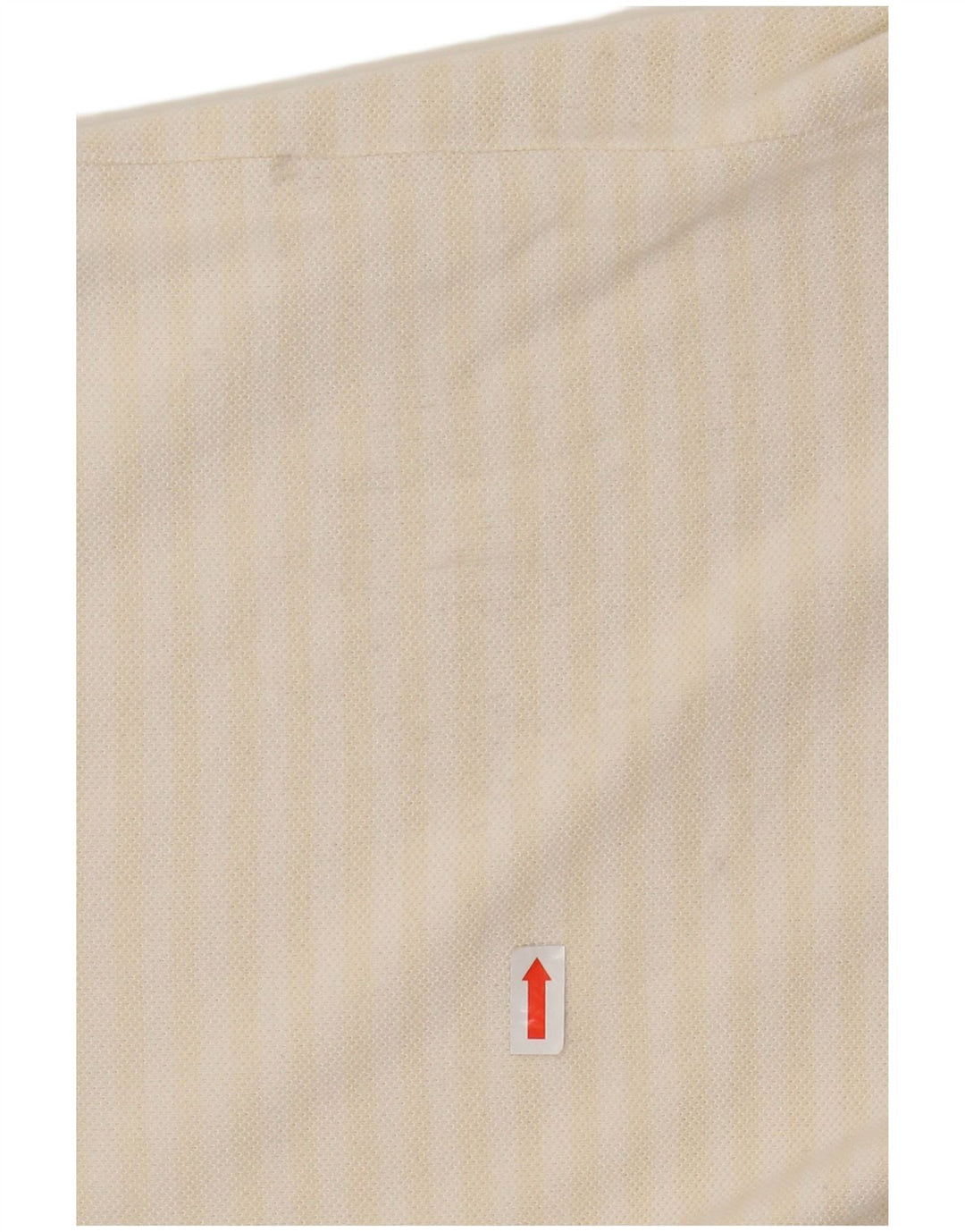 LACOSTE Polo Homme Taille 7 2XL Coton Rayé Blanc Cassé