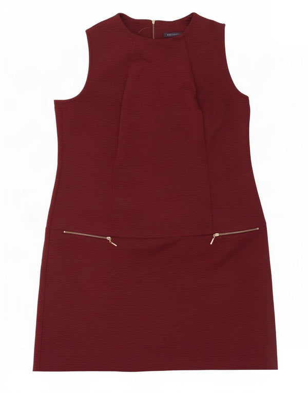 Marks & Spencer Robe droite sans manches pour femme UK 16 Large Bordeaux