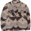X-Mail Surchemise Homme Chemise Flanelle Gris Moyen Géométrique Polyester