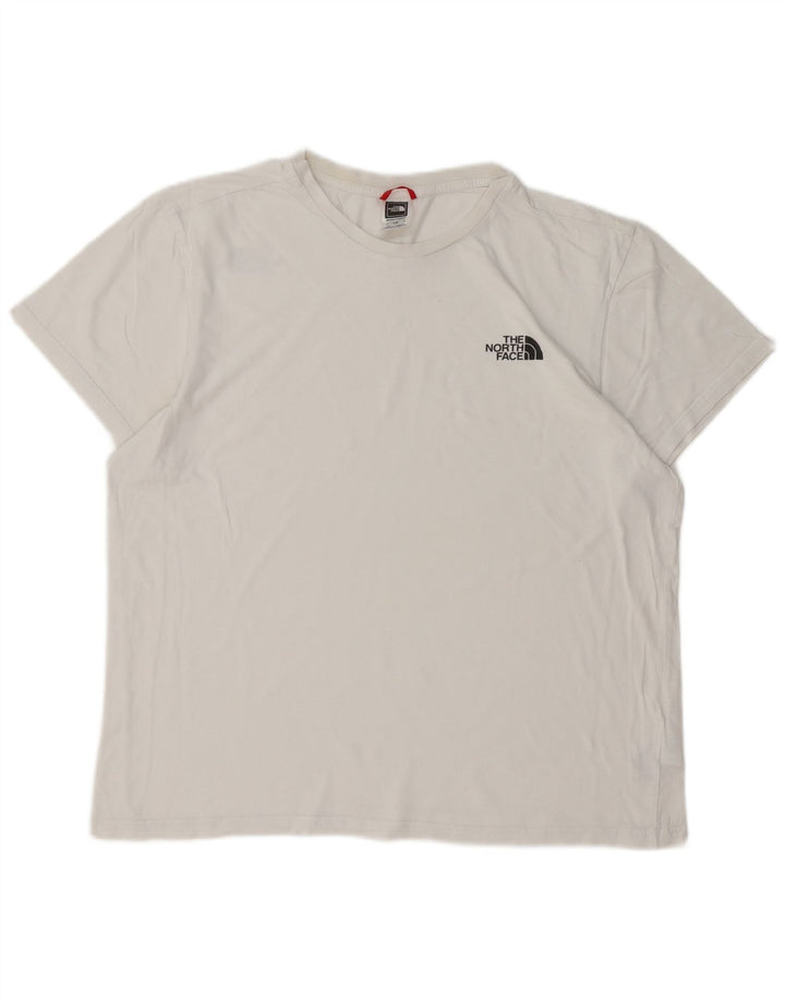 THE NORTH FACE T-Shirt Homme Haut Large Blanc Coton