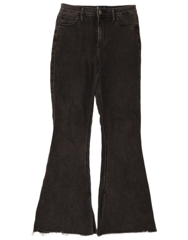 Hollister Jean évasé taille haute W27 L31 pour femme en coton noir