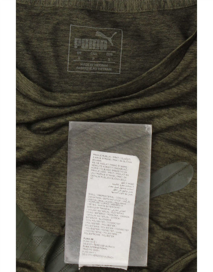 Puma T-Shirt Graphique Homme Petit Kaki Polyester