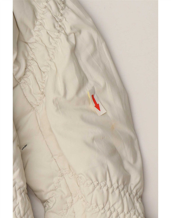 Trussardi Jeans Veste matelassée Femme IT 40 Small Blanc Polyester