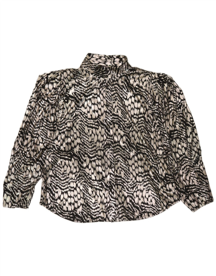 Yessica Chemisier Femme EU 44 XL Argent Imprimé Animal Polyester