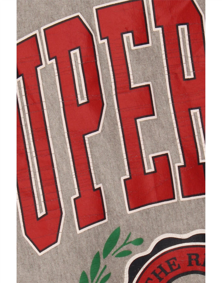 SUPERDRY Sweat-shirt graphique pour femme UK 8 Small Gris Colourblock